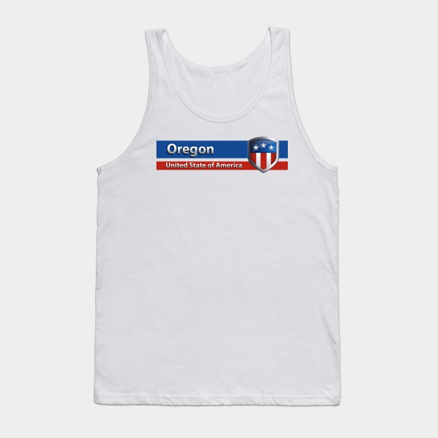 Oregon - United State of America Tank Top by Steady Eyes